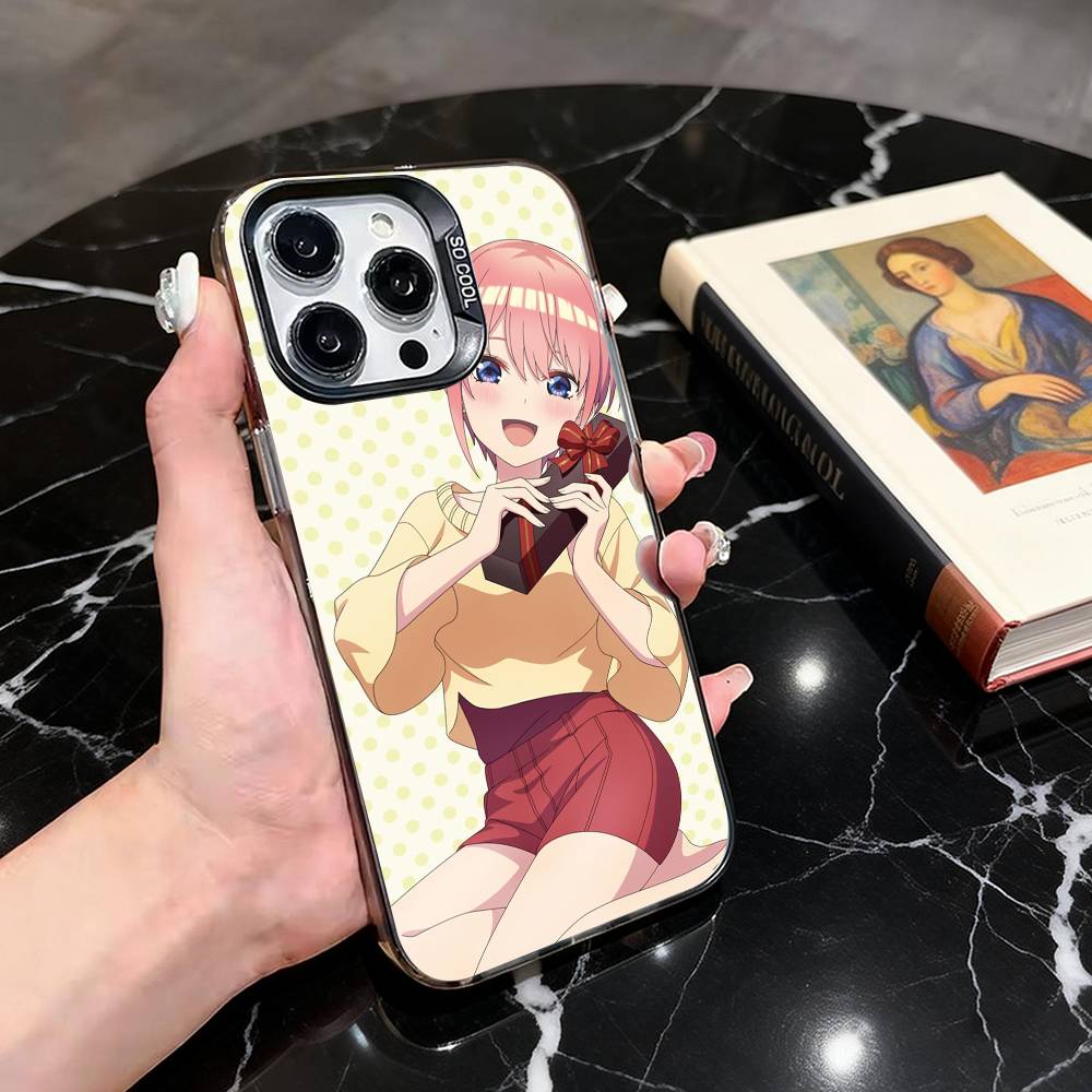 

Ichika Nakano Phone Case For iPhone 17,16,15,14,13,12,11 Plus,Pro Max,XS,Colored Silver Plated Inside Cover iPhone15plus