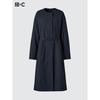Uniqlo Japan Collarless Long Coat Relaxed Fit