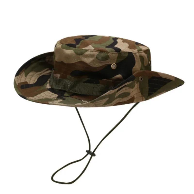 Tactical Sun Protection Boonie Hat Camouflage for Men Outdoor Fishing Hiking Hunting Cap UPF 50+