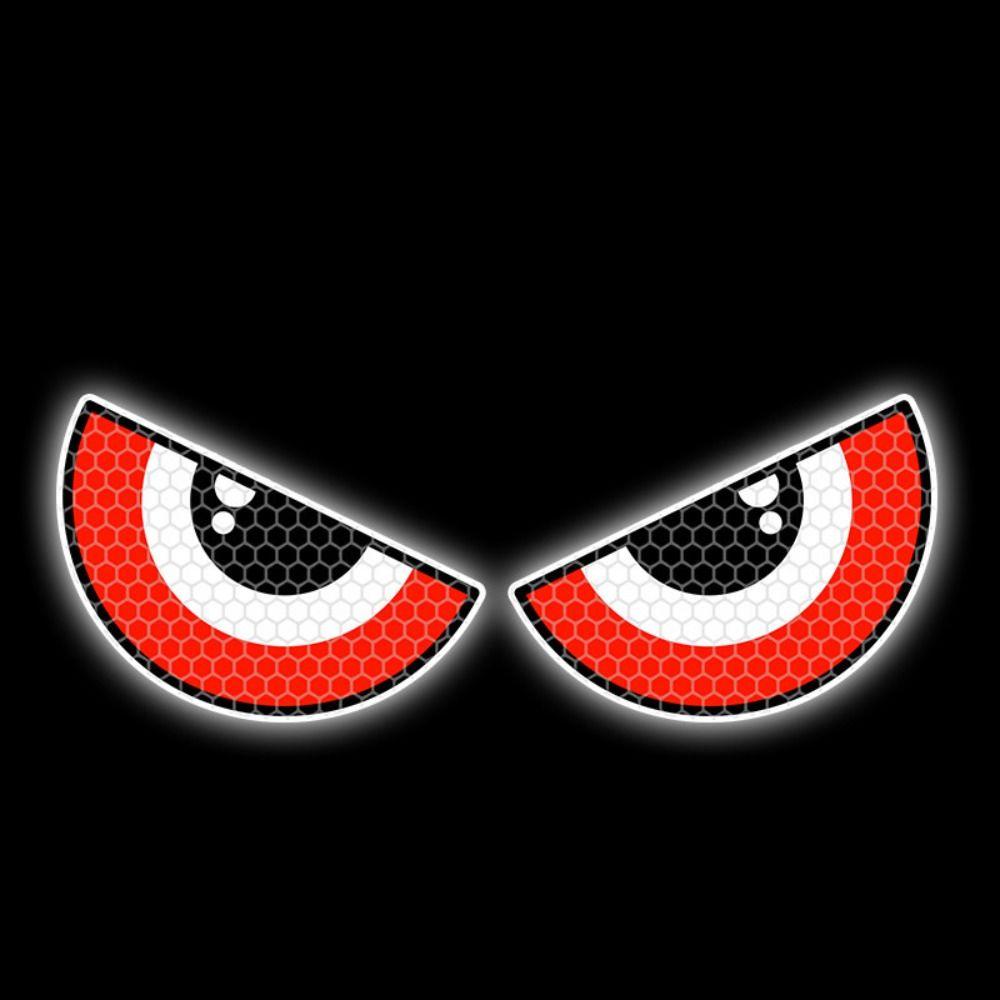14.5cm Moto Reflective Eye Stickers PVC Motorcycle Helmet Decals New Safety Warning
