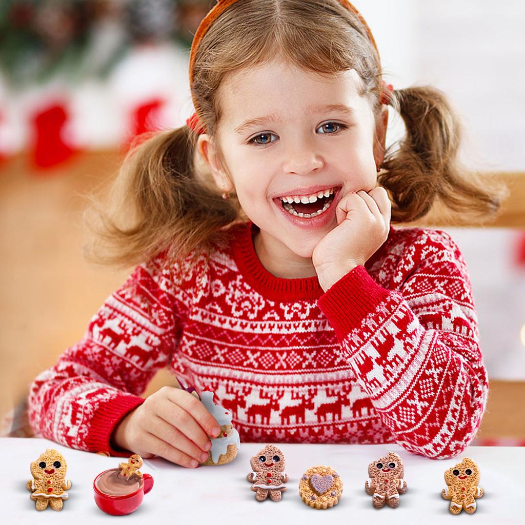 Creative And Cute Christmas Gingerbread DIY Decoration Accessories  Figurines