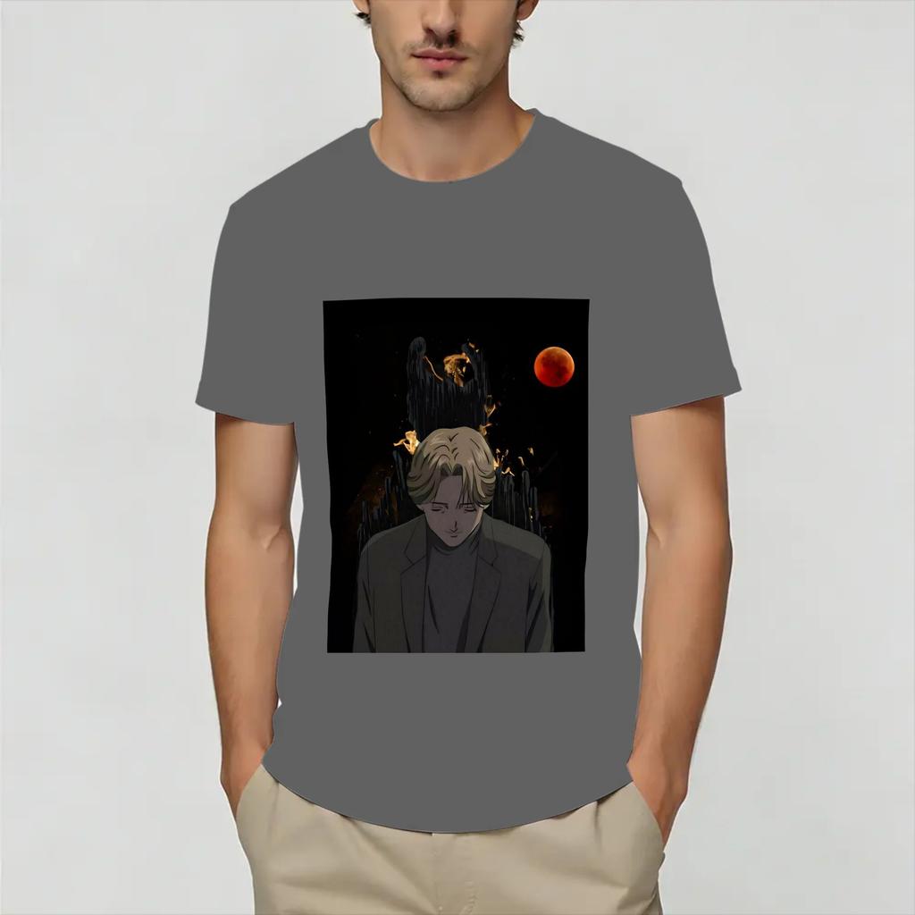 Monster Johan Liebert T Shirt Summer Fashion T Shirts Unisexs 100 Cotton Plus Size 5xl Clothing Short Sleeve Streetwear Tops