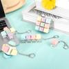 5pcs Keyboard Keychain Fidget Toy Fidget Clicker Decompression Toys Button Stress Relief Gifts for Adult to Relief Stress