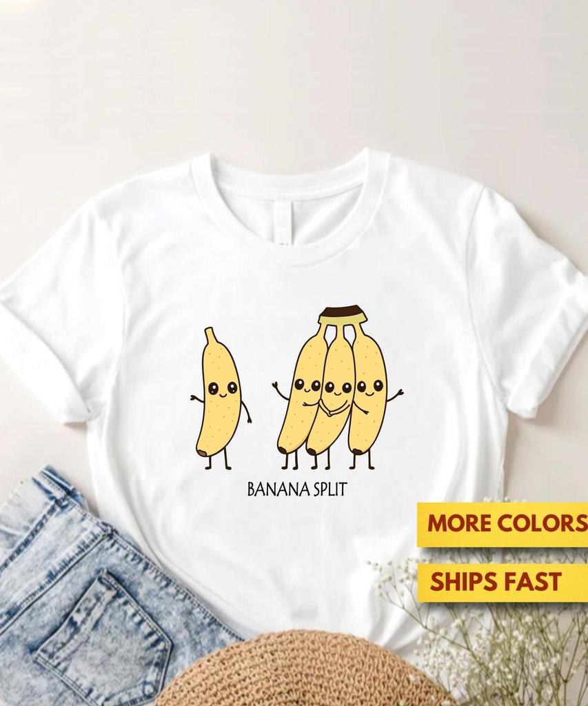 Banana Split Pun Shirt, Funny & Cute Relationship, Retirement, Farewell Pun GifT shirt, Cute Banana Pun Shirt, Ultra Soft Premium Tee