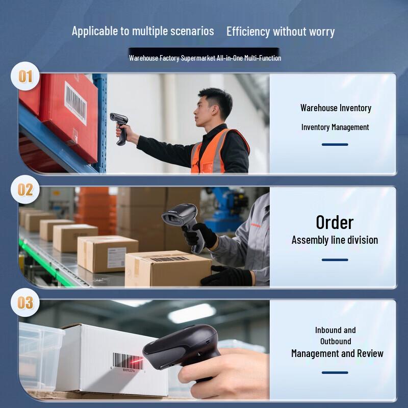 Keran KW13 Wireless Barcode Scanner CN plug (adapter included)