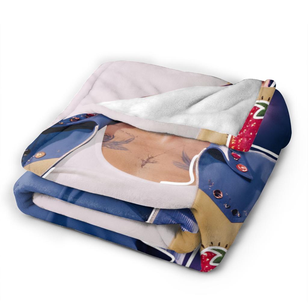 H-Harry Styles Warm Soft Blanket Girls Boys Plush Throw Blanket Graphic Living Room Flannel Bedspread Sofa Bed Cover