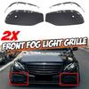 Car Front Bumper Fog Light Grille Fog Lamp Grill Cover With Chrome Strip For E Class W213 2016-