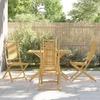 VidaXL 5-piece Garden Dining Set Bamboo, Outdoor Dining Set, Garden Dining Furniture, 3278528