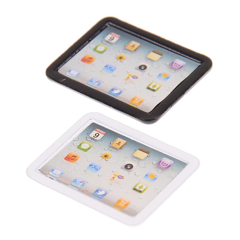 1:12 Laptop Computer Pad Toy Dollhouse Miniature Toy Kitchen Room Decoration