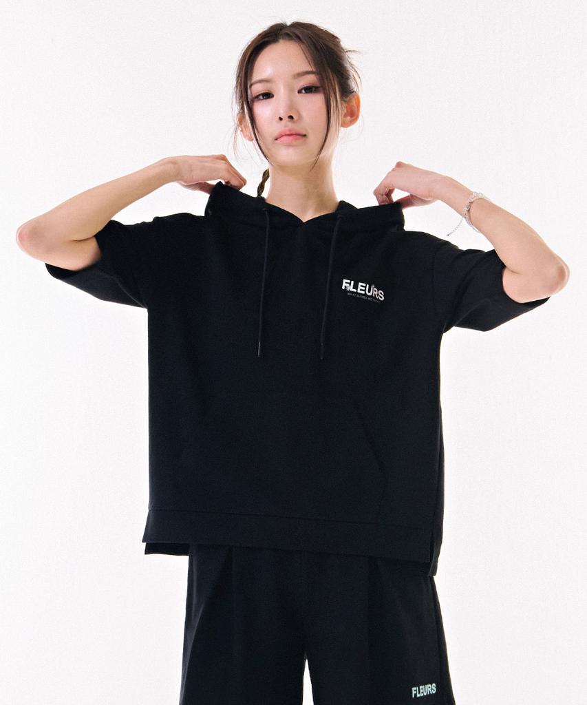 Women'S Cooling Cotton Hooded Short Sleeve T-Shirt-Dbrg5878D03