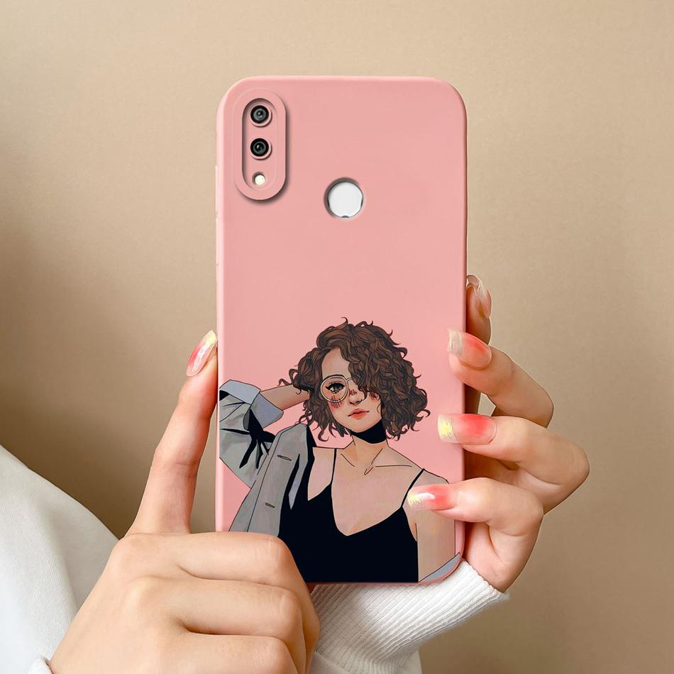 For Huawei Y9 Prime 2019 Phone Case Full Protection Cover For Huawei Y9S Y9A Cute Cartoon Liquid Silicone Anti Drop Bumper Coque