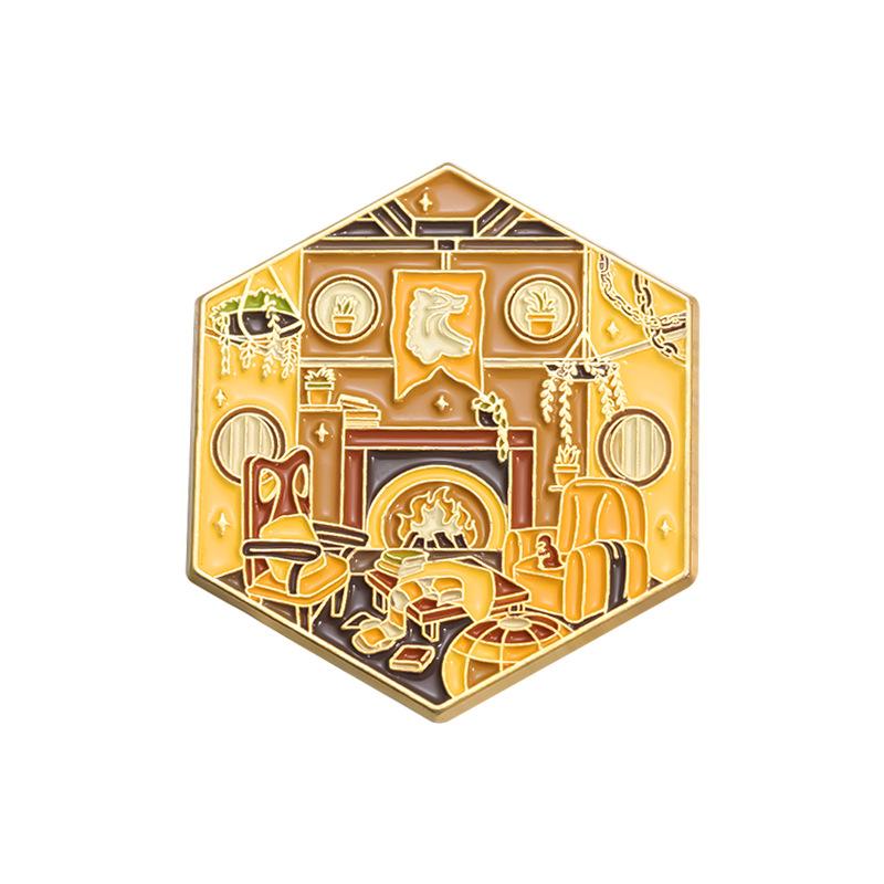 And Unique Fashionable Alloy Brooch With Cartoon Characters For Magic School Style Decor And
