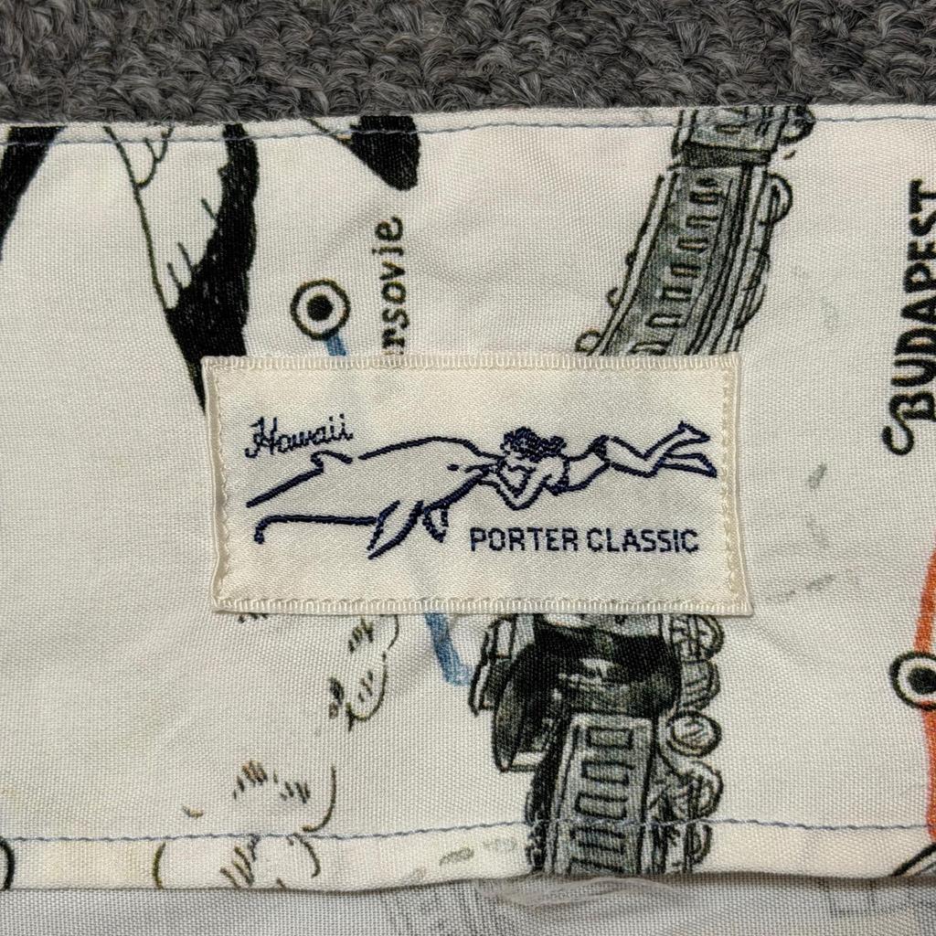 Used Reference retail price: 38,500 yen PORTER CLASSIC ALOHA SHIRT TRAIN "Orient Express" Aloha shirt Short-sleeved shirt Open collar Porter Classic