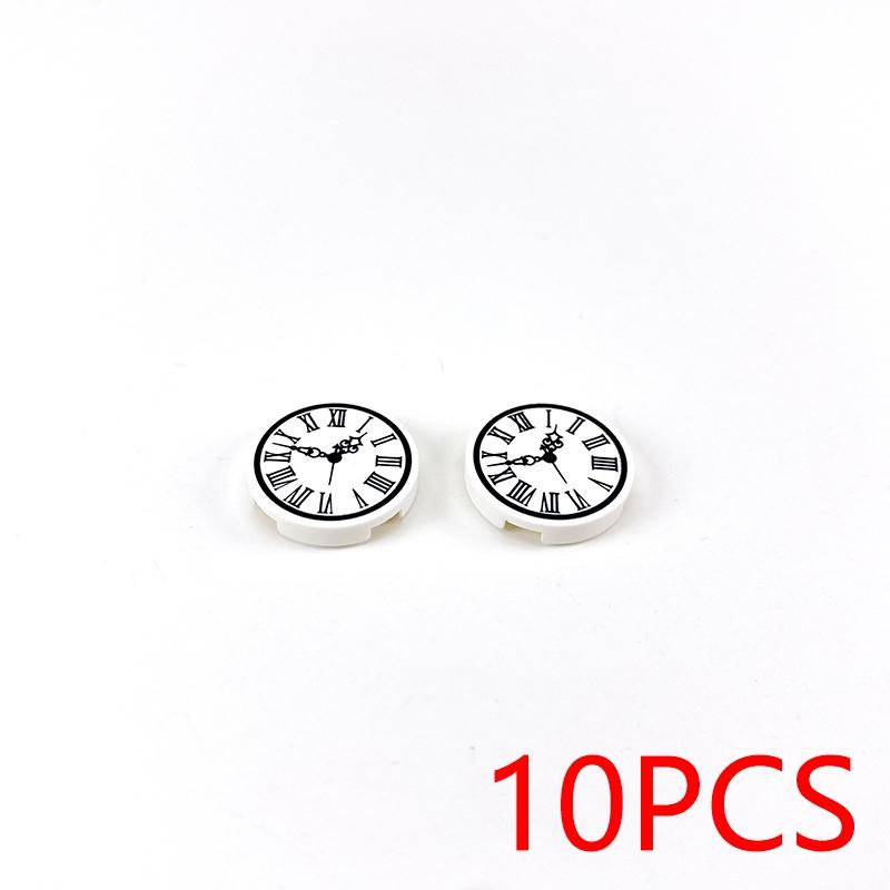 MOC Printed Tile ToyCompatible Brick Accessories Building Blocks City PC Phone Clock Pizza Parts Bricks Children Kids