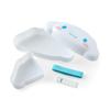 Sanrio Lunch 627917 Face-Shaped Box, Cinnamoroll, Microwave-Safe,