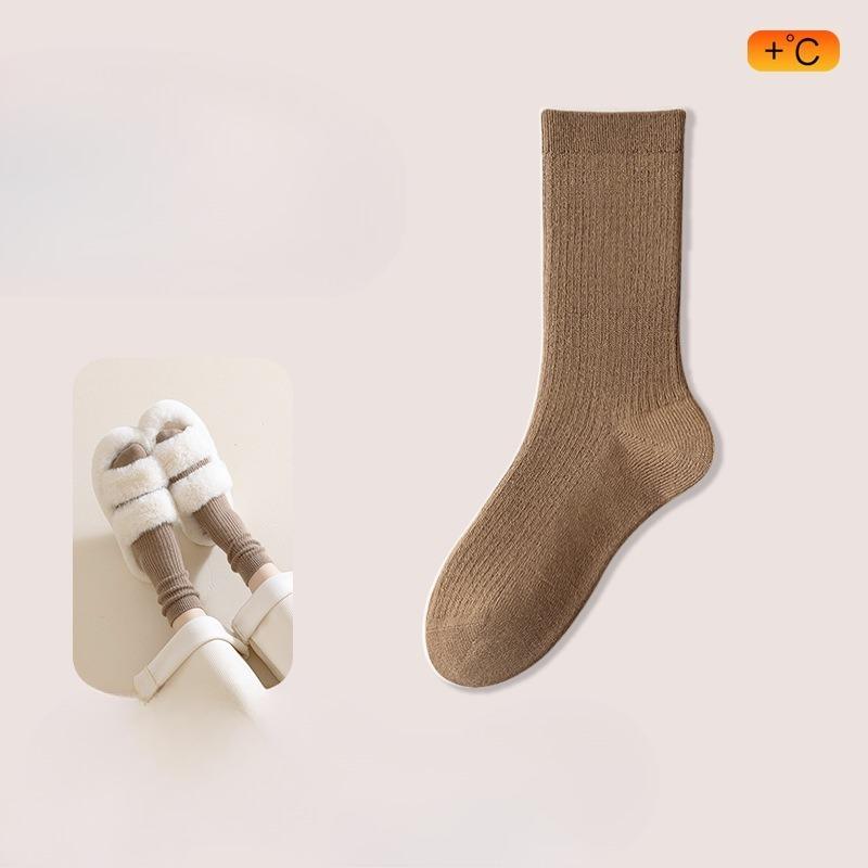 Women's Autumn and Winter Style Thickened Warm Sleep Deodorizing Moon Son Wool Tube Pile Socks