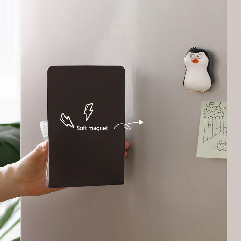 Transparent Magnetic Storage Box Household Refrigerator Stick Kitchen Magnetic Shelf Sundries Sorting Storage Bag