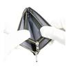 Inden-ya Inden Coin Case F-Coin Case 08 Deer Leather Black Base X Black Lacquer Tortoiseshell Pattern 1008-01-003