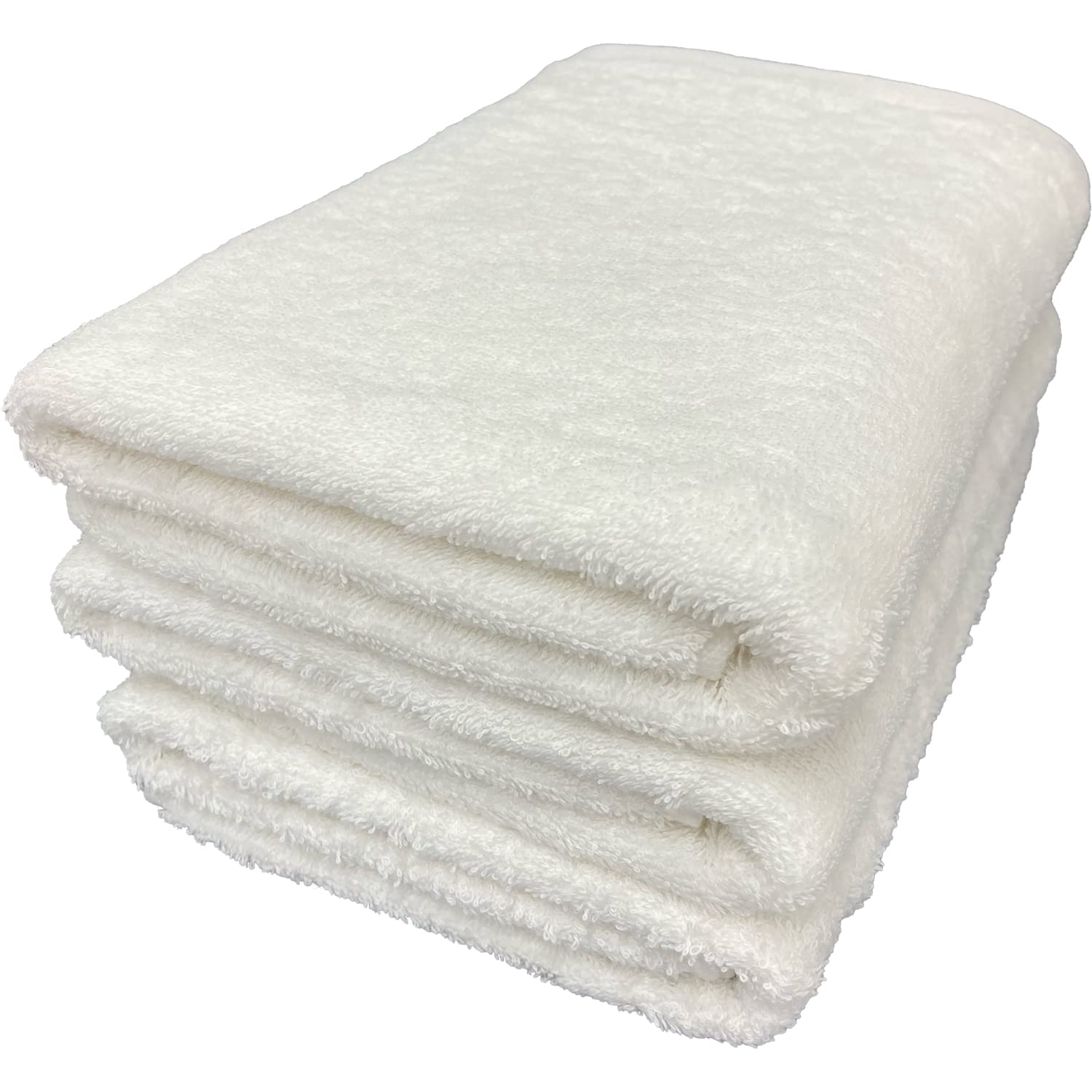Cottontown Supima Хлопок Компактное Банное 50 x 100 Набор Маленьких Мини Банных Полотенец Средней Плотности, Небеленая Белизна, см, 3, 100% Хлопок, Полотенца, Полотенца,