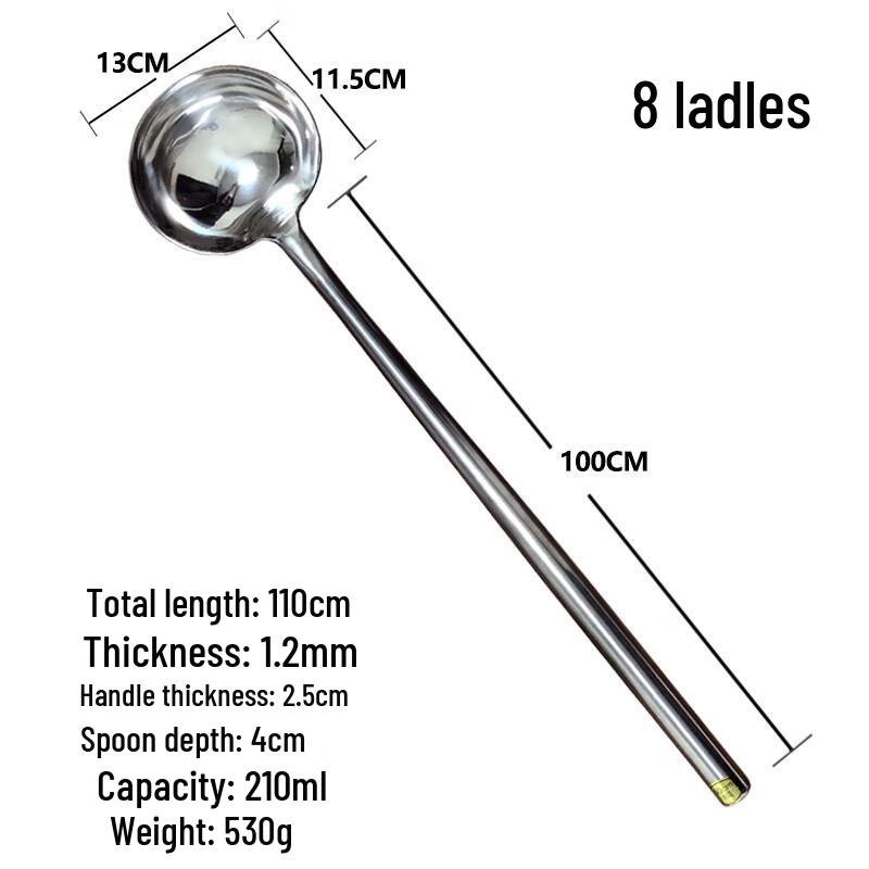 Wuhe 304 Stainless Steel Heavy-Duty Wok Spatula