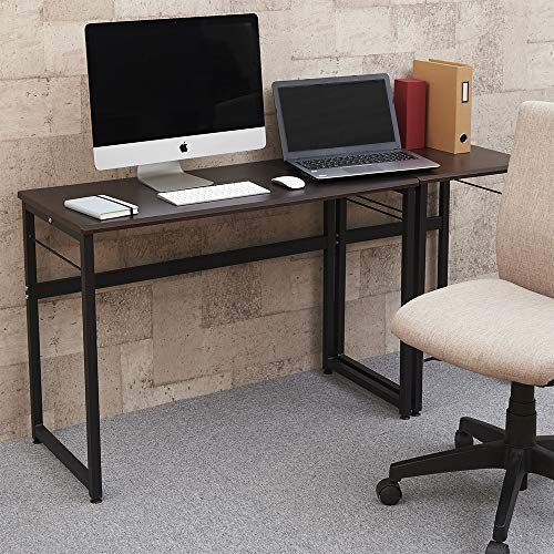 Nakabayashi Desk Office Desk 800 X 450mm Dark Wood Grain AMD-8045-DM
