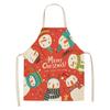 Linen Merry Christmas Apron Christmas Decorations for Home Kitchen Accessories 2025 Christmas Natal Navidad 2025 New Year Gifts
