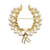 Pearl Wheat Ear Suit Brooch for Women High-end and Versatile Elegant and Grand Brooch