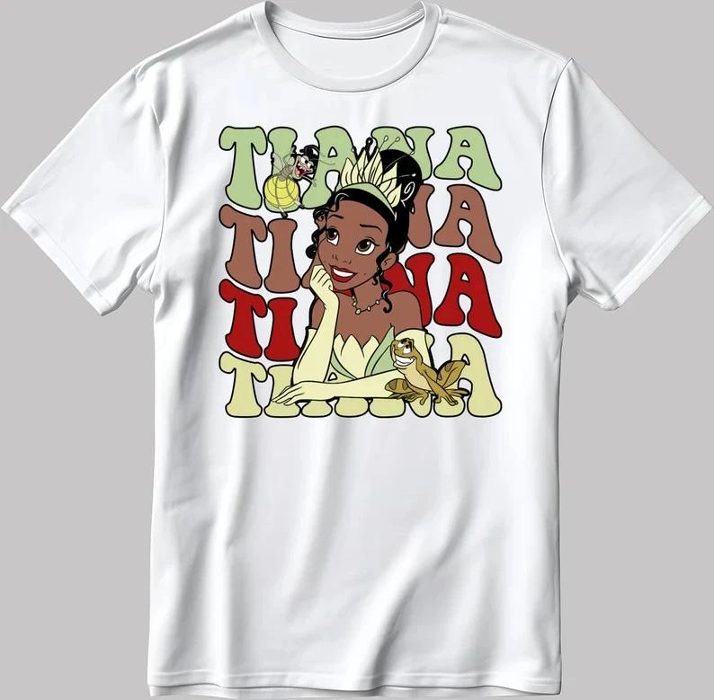 Princess Tiana White T Shirt S