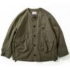 Unisex Retro Japanischer Bergstil Kragenlose Arbeitsjacke - Trendige Frühling/Herbst Freizeit-Oberbekleidung für Männer und Frauen