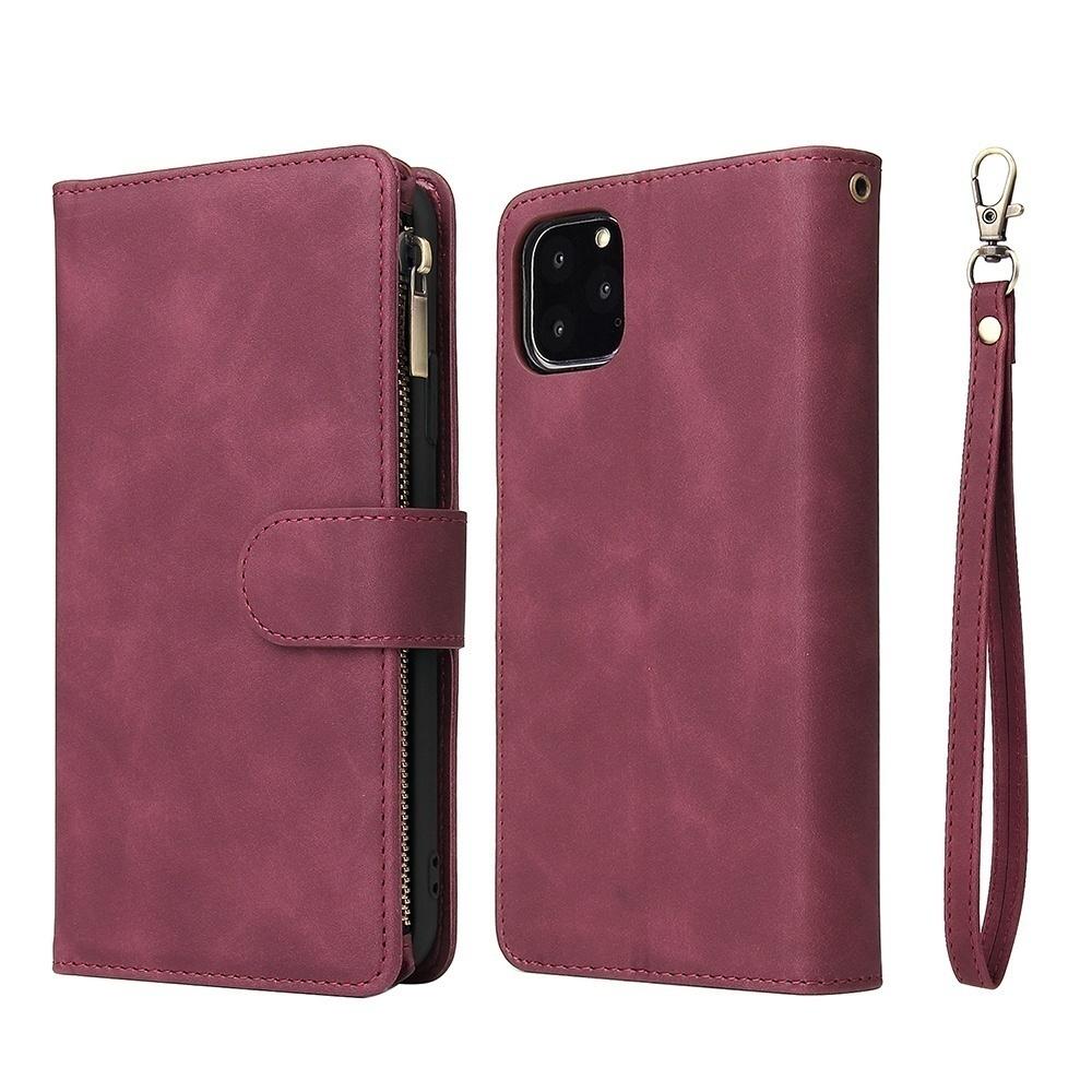 Etui Portfel ze Skóry Premium na iPhone 16 15 14 13 12 11 17 Pro Max Plus 17Air 16e Portfel z Zamkiem Błyskawicznym Miejsca na Karty Magnetyczne Pokrowiec z Klapką