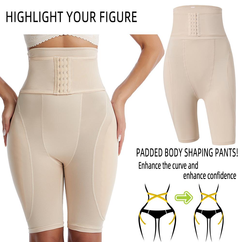 Plus Size Tummy-Control and Butt-Lifting Trousers Postpartum High-Waisted Fake Buttocks and Perky Bottom Button-Fastening Waistband Trousers
