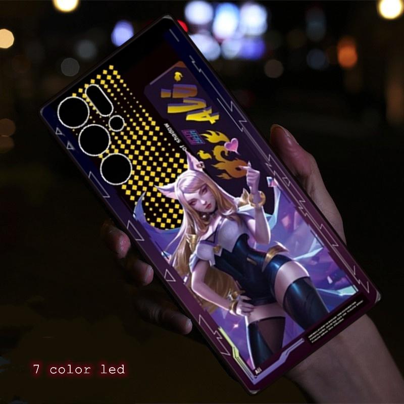 Luminous Flash Phone Case for ZTE Nubia Red Magic 10s 10 Pro 9S 9 Pro 8 8s 7 7s 6 6s Protective LED Cover Akali Fundas Capa