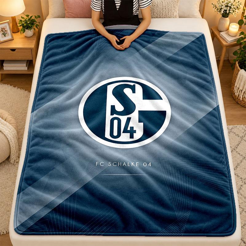 Flannel BlanketSchalke 04 Warm Soft Throw Blanket for Indoor Sofa Bed Living Room Use