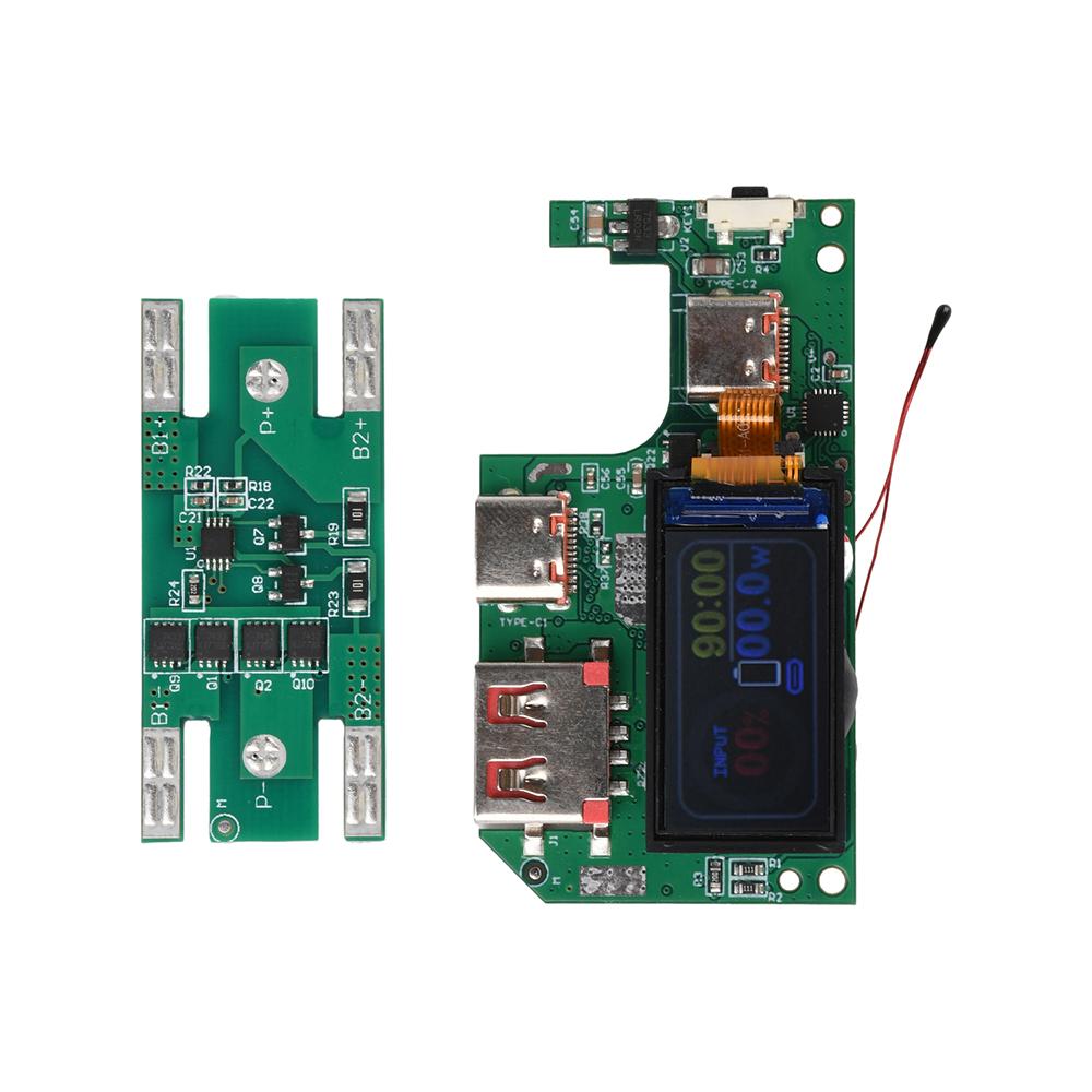 PD45W PD65W Fast Charging Module 0.96-inch TFT DIY Power Bank Motherboard Module Battery Protection Board Type C USB Interface