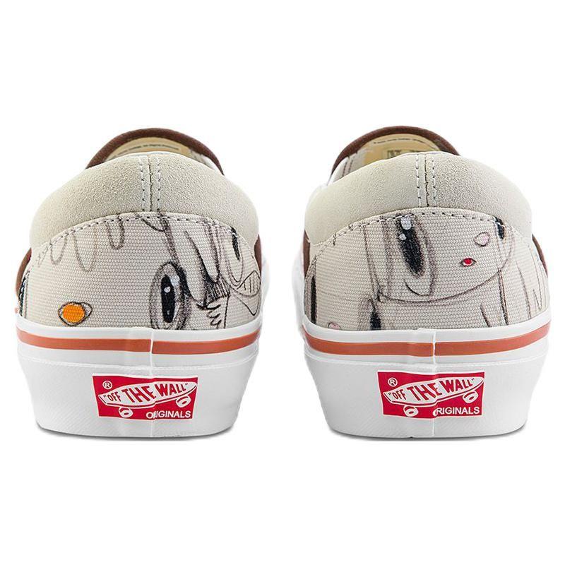 Javier Calleja x Vans OG Classic Slip-On LX Turtledove Unisex Sneakers Brown True-White VN0A32QN6Z9