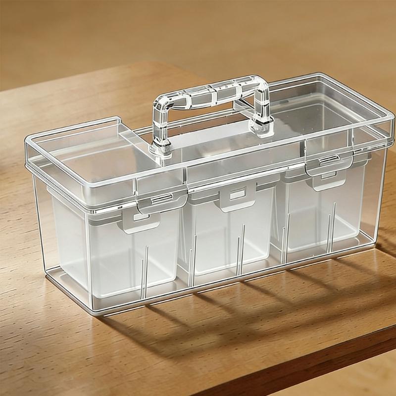 Functional Plastic Tool Organizers Tool Box With Removable Dividers Holder Case Perfect For Travel Work Or Home Use