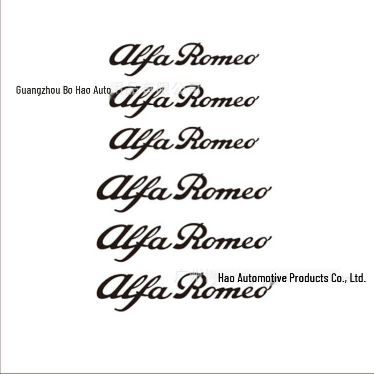 Temperature-Resistant Brake Caliper Stickers for Alfa Romeo Giulia