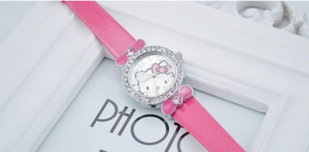 Hello Kitty Cute Compact with Pink Band Watch, Pink, Size,