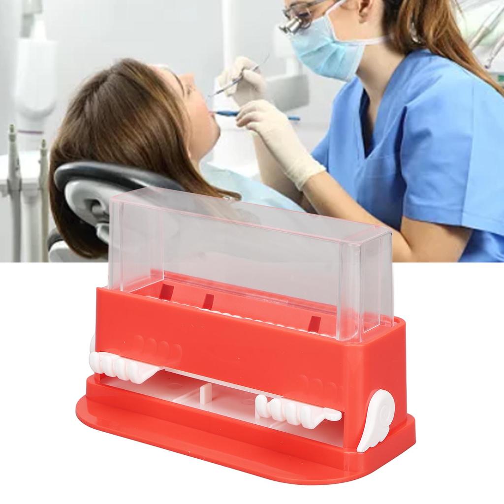 Applicator Holder Box Transparent Large Capacity Plastic Dental Applicator Brush Dispenser