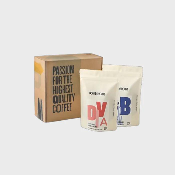 

Подарочный набор из 2 видов кофейных зерен (Дива 200г & Черно-синий 200г) Espresso