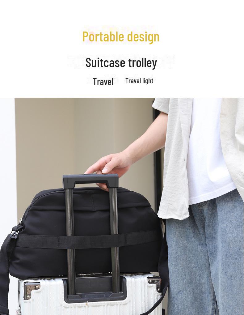 Reise- & Sporttasche: Trocken-/Nasstrennung, Trolley-kompatibel, Perfekt für Freizeit- und Geschäftsreisen im Freien, Schulter- und Crossbody-Optionen
