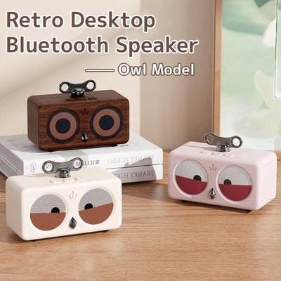 Retro Stolní Bluetooth Reproduktor Nový Model Sova Venkovní Bezdrátový Subwoofer Zvuková Skříňka Vysoká Kvalita Zvuku