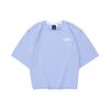 Letter Round Neck Pullover Versatile Sports Short Sleeve Breathable Dopamine Drop Shoulder T-Shirt Women T-Shirt Quartz-Purple L224W015-02SJ