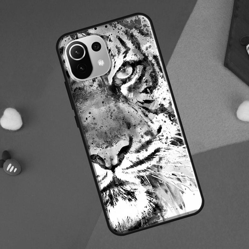 Lion Tiger Face Cover For Xiaomi 14 Ultra 13 11T 12T 13T 14T Pro POCO X7 X6 Pro X3 X5 F3 F5 M6 F6 Pro Case