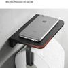 No-Drill Aluminum Paper Towel Holder Toilet Paper Holder Black Roll Hand Towel Holder Bathroom Paper Box