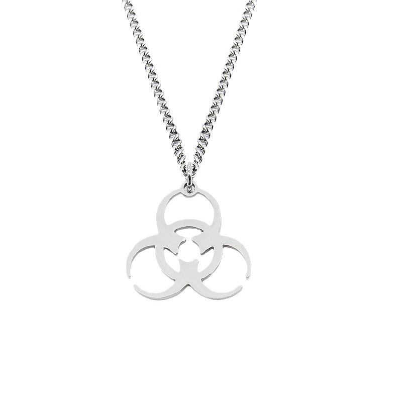 Resident Evil Totem Pendant Necklace Men and Women Trendy INS Street Punk Hip Hop Necklace
