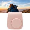 Protective Camera Case PU Leather Pure Color Camera Carrying Bag with   Strap for Camping Travel