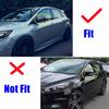 For Ford Focus MK3 2012 2013 2014 2015-2018 ABS Car Rearview Side Mirror Cover Wing Cap Exterior Door Trim Adhesive Sticker