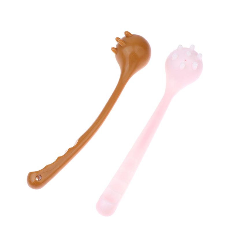 1 Pcs Manual Back Massage Hammer Tool, Silicone Long Handheld Hammer For Body Legs Arms Back Knock Scratcher For Home Office Gym