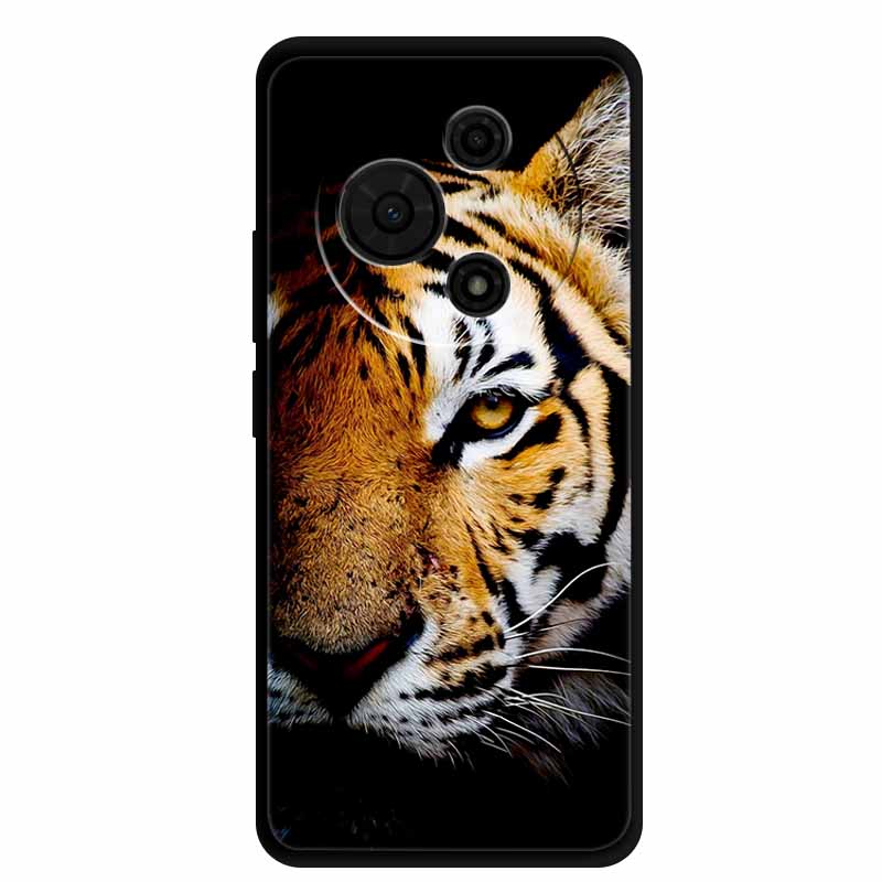Für TCL 60 SE Hülle T517H Niedliche Cartoon Bunte Weiche TPU Silikon Rückseite für TCL 60 SE Hülle Schwarze Handyhülle Funda TCL60 SE